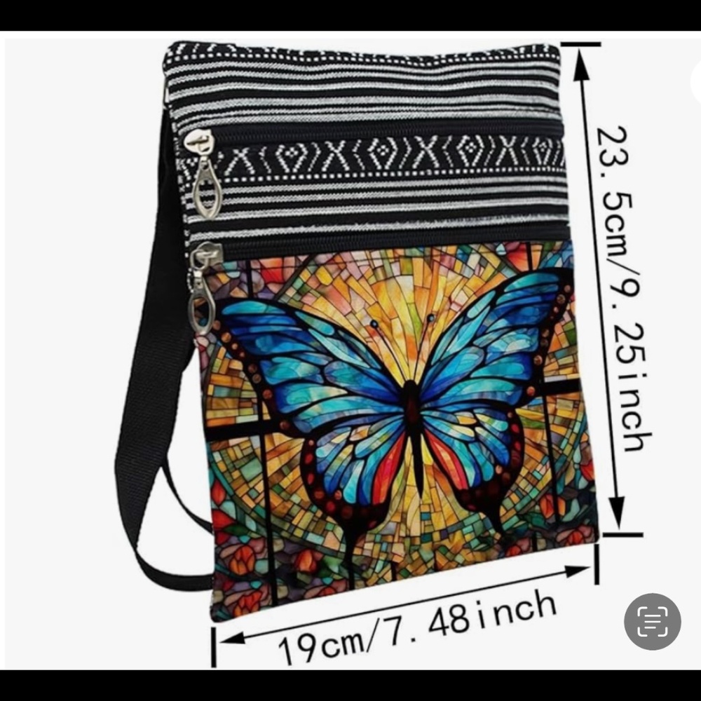 NWT Beautiful Gothic Messenger Bag - Picture 2 of 3